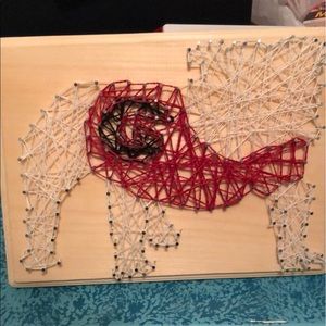 UGA nail and string art